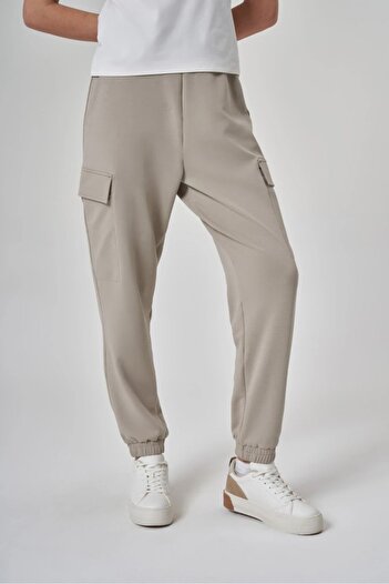 Exuma Women's Sand Color Sweatpants 1528010-Kum