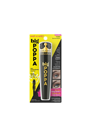 WET N WİLD Wet n Wild Big Poppa Mascara Black - 10 ml