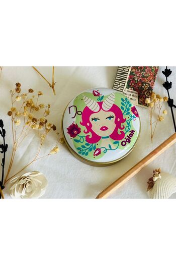 J&M jaco&Me Capricorn 9 # Patterned Metal Box # Soap Box # Keychain Box # Candle Box # Small Jewelry Box