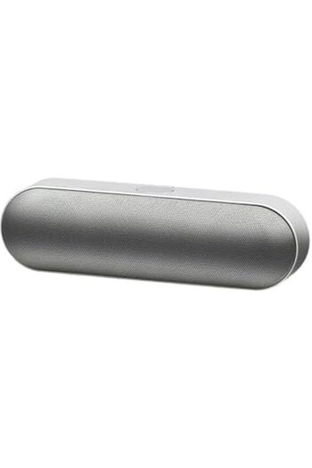 Generic Wireless speaker supports Bluetooth, TF, USB, AUX connection, silver color