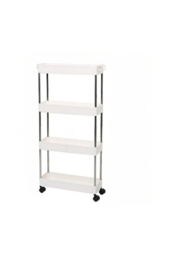 OEM Storage rack with 4 shelves and wheels for bathroom or kitchen