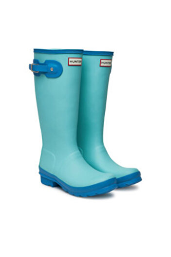 Hunter Ghete Wellington albastre pentru fete HUNTER-JFT6000RMA POOL BLUE/ BLUE BOTTLE