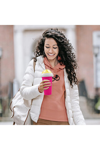 Denx Portable Magical Silica Squeeze Cup for making milkshakes, ice cream and smoothies DX2542
