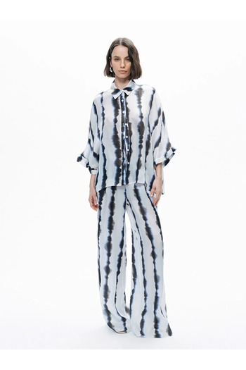 Nocturne Tie-Dye Patterned Dump Shirt
