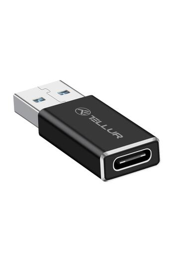 TELLUR Tellur USB-A male to USB-C female adapter, aluminum