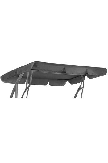 SERSIMO Canvas cover for large garden swing, roof visor, 190x110cm, gray