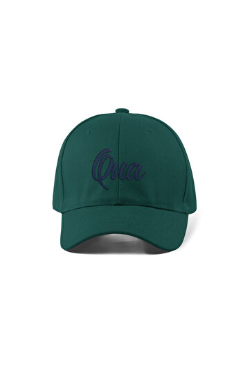 QUATEX Qua Embroidered Hat – Green 100% Cotton Gabardine Unisex Model