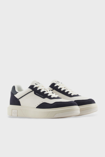 Armani Exchange Armani Exchage Logo Suede Blended Sneaker Shoes Men's Shoes Xux254 Xv950 U388