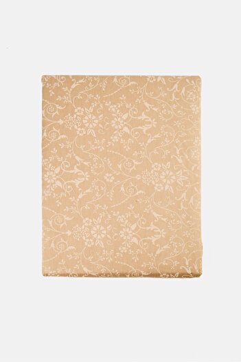 Nautica Single Allover Print Flat Bedsheet Set, Tan
