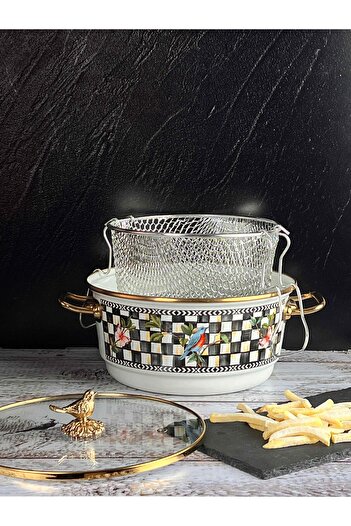 ROSSEV Paradise Enamel Frying Pot 24 cm