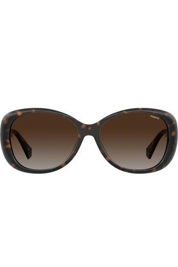 Polaroid Polarized Sunglasses Women Polaroid PLD 4097/S 086/LA, Plastic, Havana, 58 mm