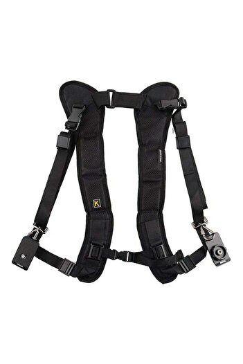 Generic Ozone Dual Shoulder Quick Release Neck Belt Sling Strap For DSLR Cameras Black