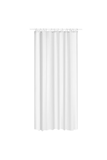 HomeVibes White Shower Curtain 200x180 cm