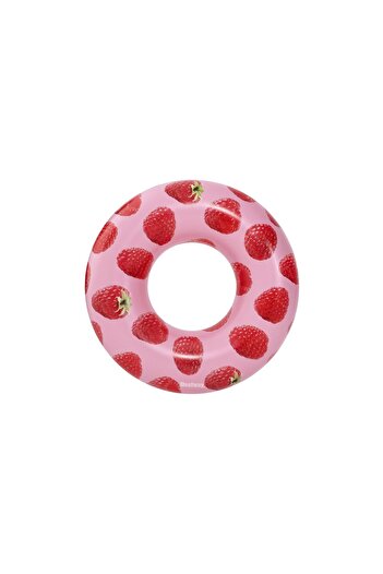BESTWAY INFLATABLE SWIMMING RING SCENTSATIONAL RASPBERRY 119 CM