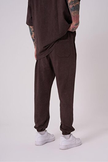 Machinist Men's Relaxed Washed Oak Coffee Cloudy Sweatpants