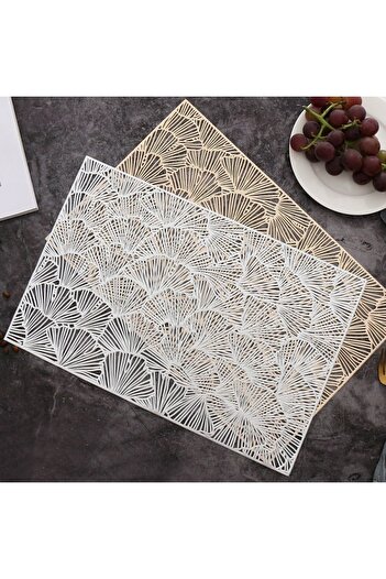 wei inox Napron de masa, pvc, argintiu, 45x30 cm