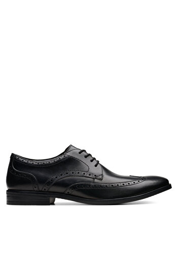 CLARKS Men's Half-boots black CLARKS-26178490 318 BLACK LEATHER
