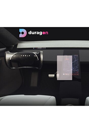 TESLA Navigation Screen Protector Tesla Roadster 2018+, Duragon, Matte silicone, installation kit