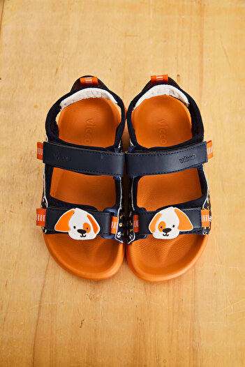 Vicco İnkago Orthopedic Children's Sandals Dark Blue