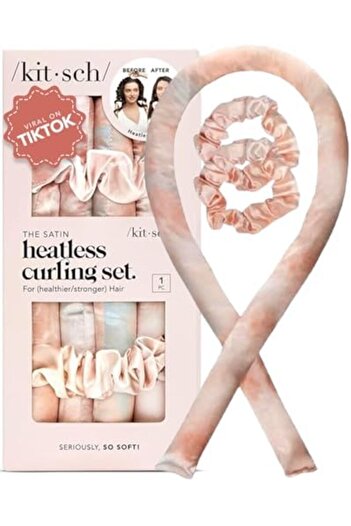 Kitsch Satin Heatless Curling Set - Hair Rollers for Heatless Curls | Heatless Hair Curlers & Hot Ro