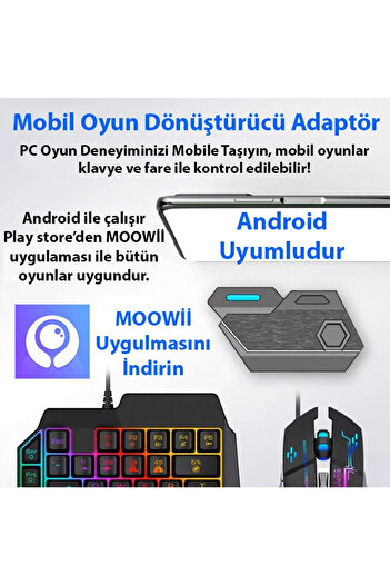 TEKNOCEP Mix Elite Plus - Gamepad Mobile Game Keyboard Mouse D for Pubg Controller - Teknocep1354-113