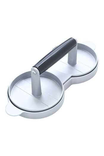 Alsaif Gallery Saif Gallery Aluminum Burger Press, 2 Holes - Silver