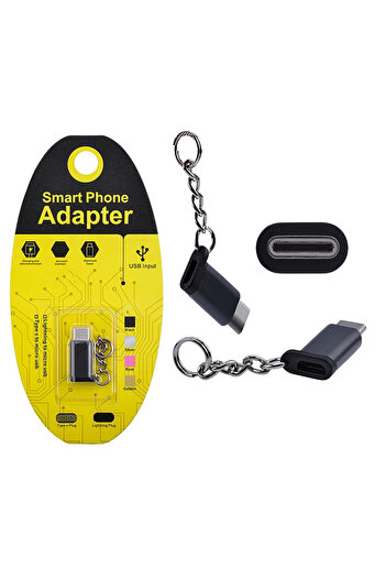 toyigoo Micro USB to Type C Converter Adapter Header with Keychain-(5775) - Tygo8775-4300