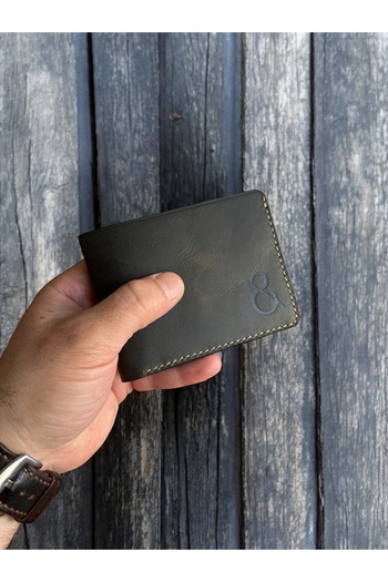Kalkan deri Handmade Genuine Italian Leather Men's Wallet – with Coin and Cash Compartment