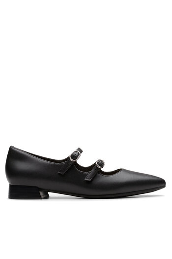 CLARKS Ghete de damă negre CLARKS-26181929 318 PIELE NEAGRĂ