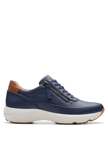 CLARKS Teniși albaștri pentru femei CLARKS-26176649 538 PIELE BLEUMARINĂ