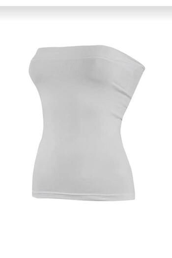 YILDIZ 2180 Women's Lycra Strapless Tank Top Single