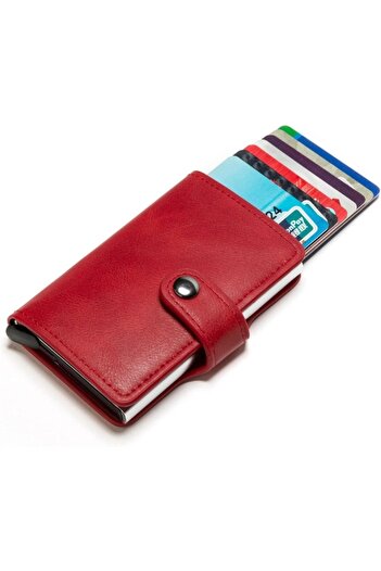 iUni P2 RFID Wallet, 10 cards, Grena Red
