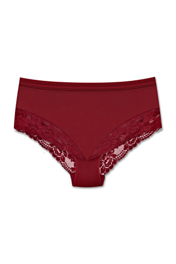 ZENA UNDERWEAR Pachet de 10 chiloți de damă cu talie înaltă elastică, cu detaliu din tul și dantelă