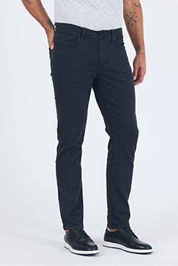 İmza Dark Anthracite Cotton 5 Pocket Casual Slim Fit 5 Pocket Trousers 1003250318