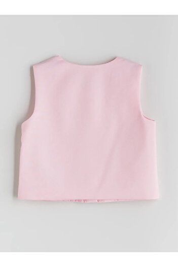 LC Waikiki Lcw Kids Pink Bow Dobby Girl Blouse
