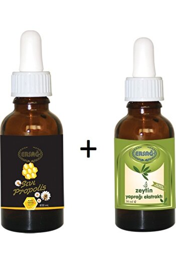 Ersağ Ersağ Ersağ Liquid Propolis Drops + Ersağ Olive Leaf Extract Drops
