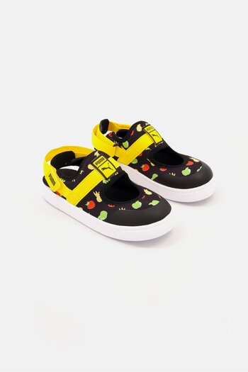 Puma Toddlers Boy Light Flex Summer Fruit Slingback Sandals, Black