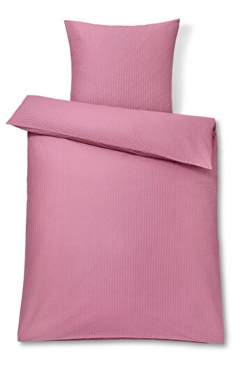 Tchibo Single Textured Bed Sheet 160 x 210 cm, Pink