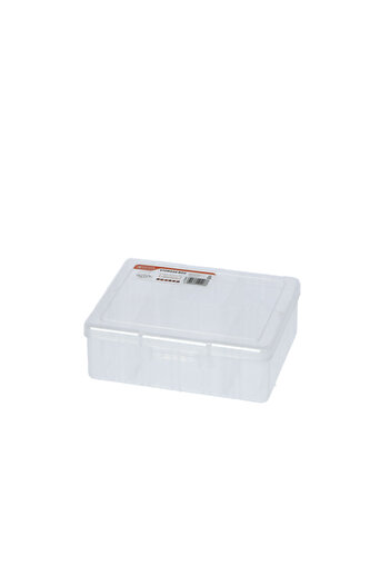 Tactix 6-Medium Compartment Removable Dividers Storage Box