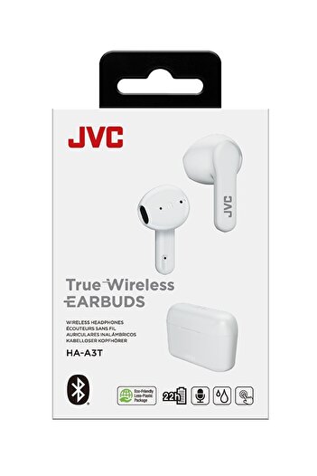 JVC True Wireless Headphones JVC HA-A3T-W-U, In Ear, Bluetooth, White