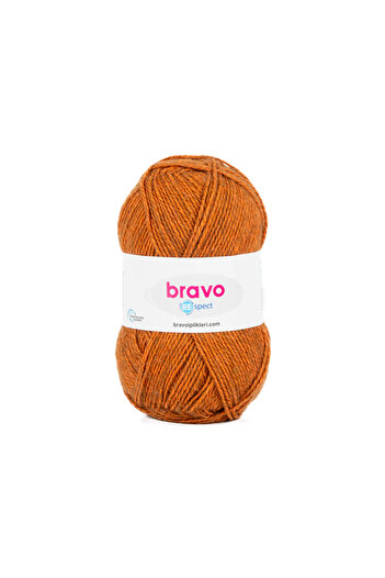 Bravo Respect Acrylic Cotton Classic Νήματα 100 γρ. 230 μέτρα Κανέλα (Κωδικός χρώματος:45)