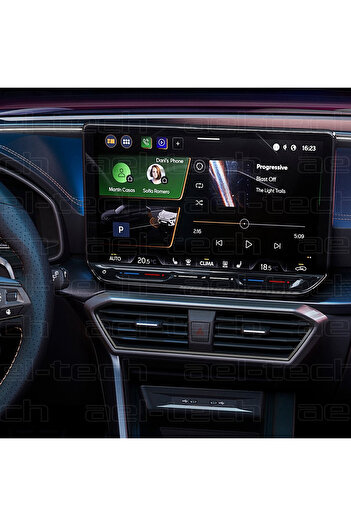 ael-tech Seat Leon Compatible 12.9 Inch Navigation 9H Nano Screen Protector