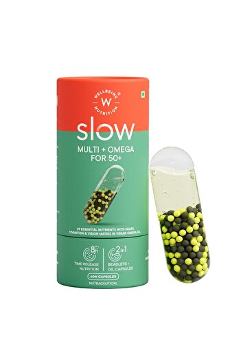 Wellbeing Nutrition Slow Multi + Omega for 50+ 60 Capsules