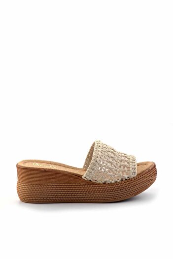 Bambi Beige Women's Slippers K04823004316