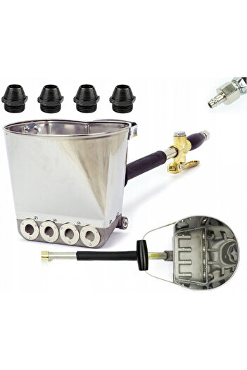 VERDA Professional Pneumatic Plastering tool with 4 Threaded Metal Nozzles SN0309