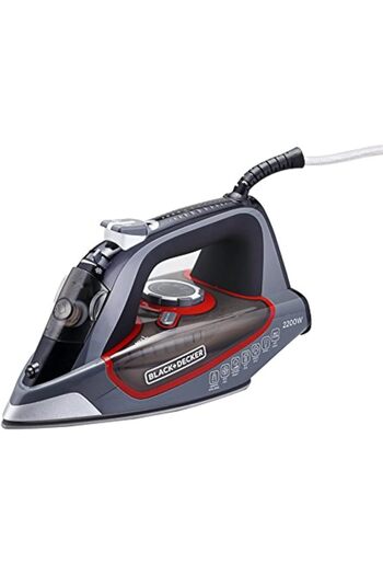 Blackdekor Black & Decker Steam Iron With Ceramic Soleplate 2200W ,Grey,X2050-b5
