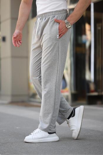 Madmext Gray Relaxed Fit Men's Sweatpants E6575