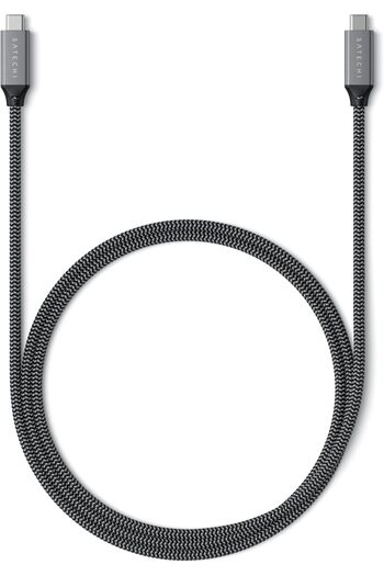 Satechi USB C to USB C Cable, USB4 Cable with 100W Power Delivery, up to 8K at 60Hz, 40Gbps Data Tra
