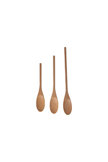 Chef Craft 3-Piece Wooden Spoon Set Brown