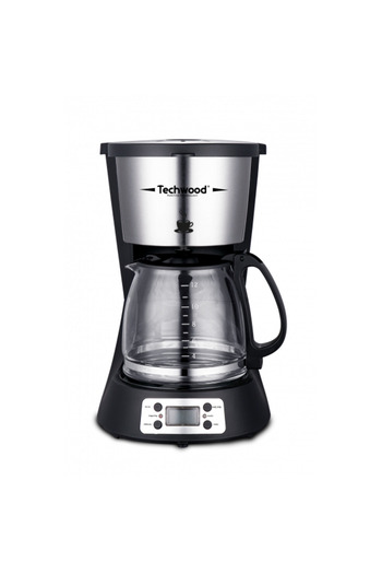 Techwood Kávovar TCA-1296, programovatelný, 1,5 l, 1000 W, udržování teploty, nerezová ocel